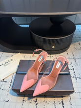 ALAIA HIGH SLINGBACK 25S 90 MM IN PINK CALFSKIN